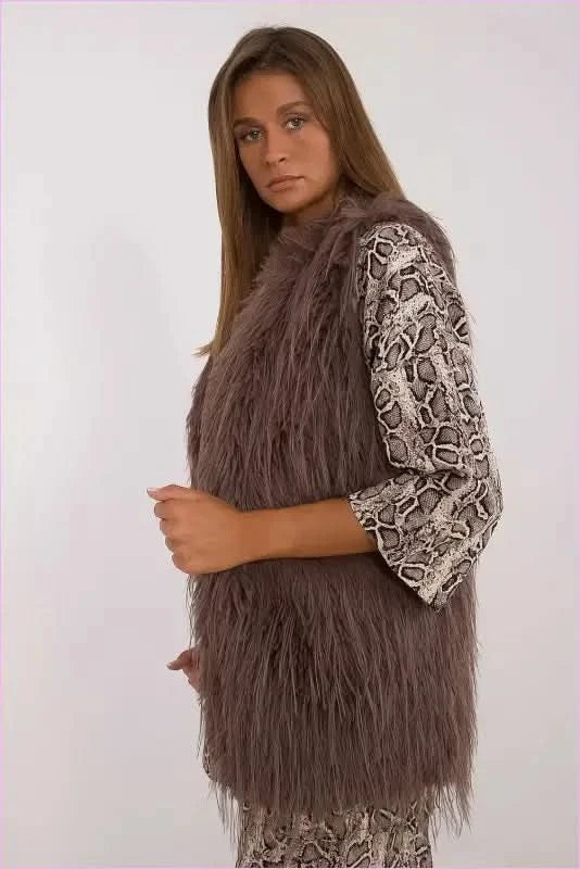 Casual Style Fur Vest Polyester Fashion