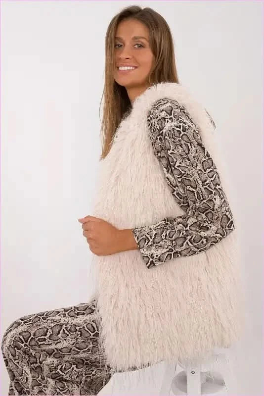 Casual Style Fur Vest Polyester Fashion