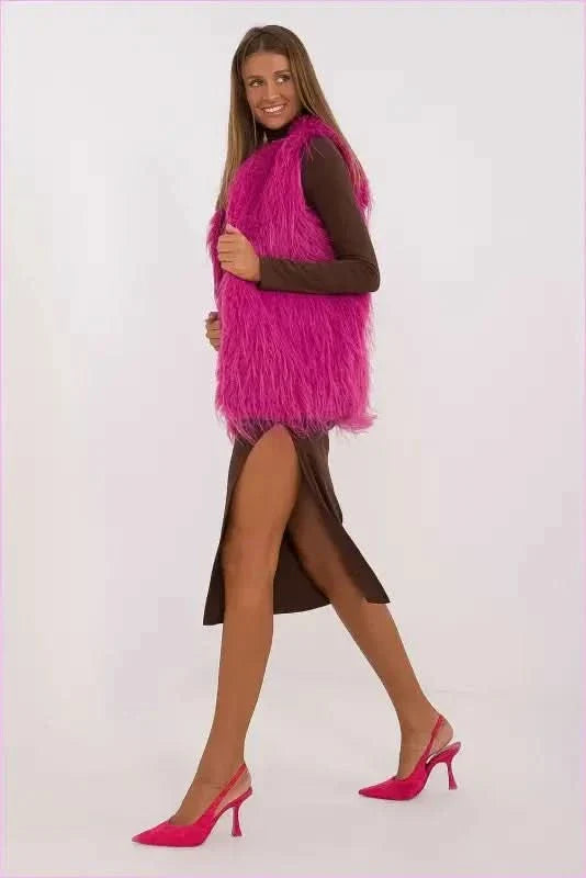 Casual Style Fur Vest Polyester Fashion