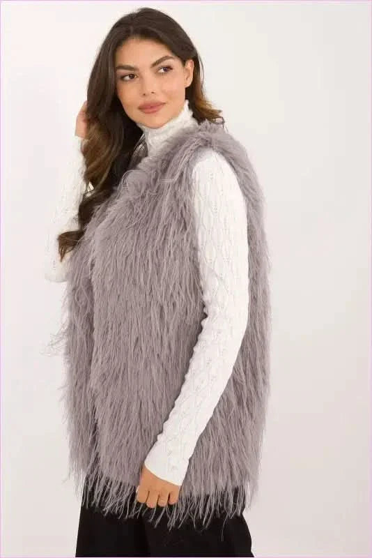 Casual Style Fur Vest Polyester Fashion