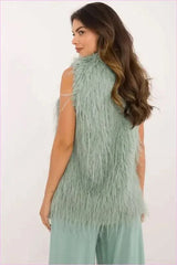 Casual Style Fur Vest Polyester Fashion