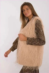 Casual Style Fur Vest Polyester Fashion
