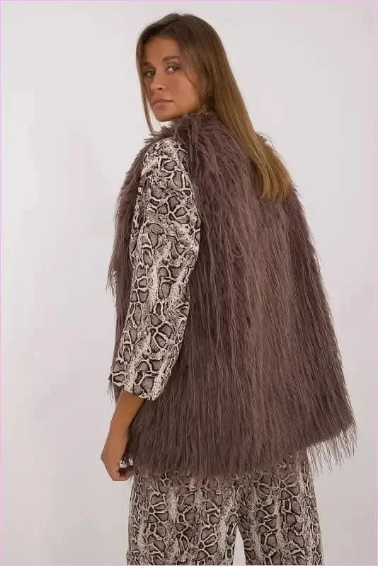 Casual Style Fur Vest Polyester Fashion