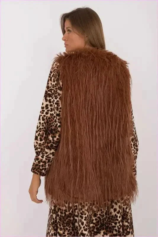 Casual Style Fur Vest Polyester Fashion
