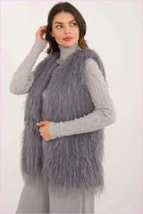 Casual Style Fur Vest Polyester Fashion