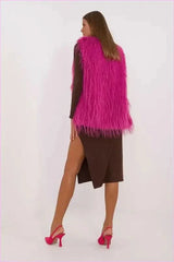 Casual Style Fur Vest Polyester Fashion