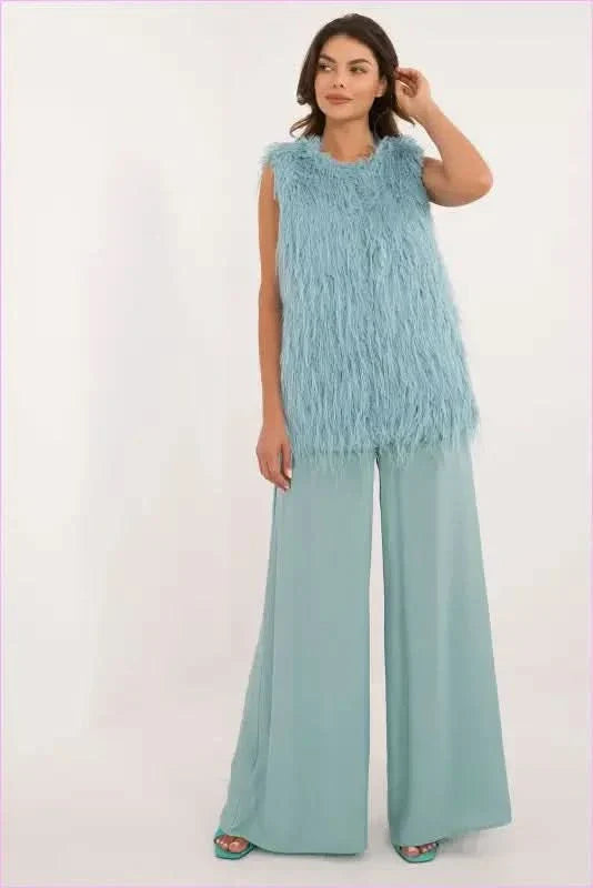 Casual Style Fur Vest Polyester Fashion
