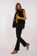 Casual Style Fur Vest Polyester Fashion