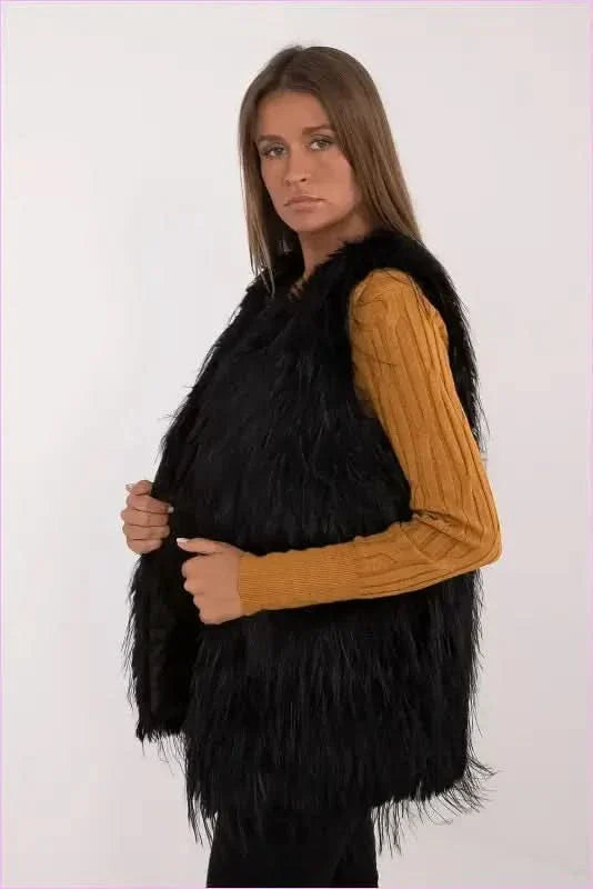 Casual Style Fur Vest Polyester Fashion