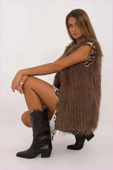 Casual Style Fur Vest Polyester Fashion