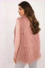 Casual Style Fur Vest Polyester Fashion