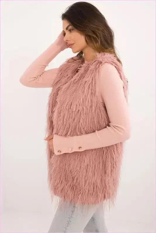 Casual Style Fur Vest Polyester Fashion