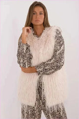 Casual Style Fur Vest Polyester Fashion