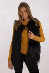 Casual Style Fur Vest Polyester Fashion
