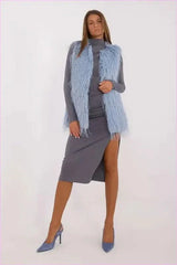 Casual Style Fur Vest Polyester Fashion