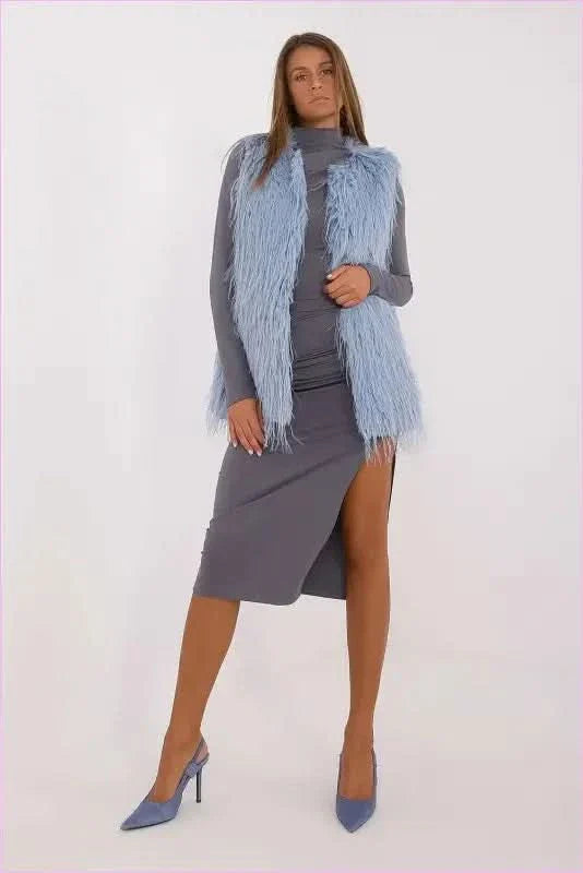 Casual Style Fur Vest Polyester Fashion