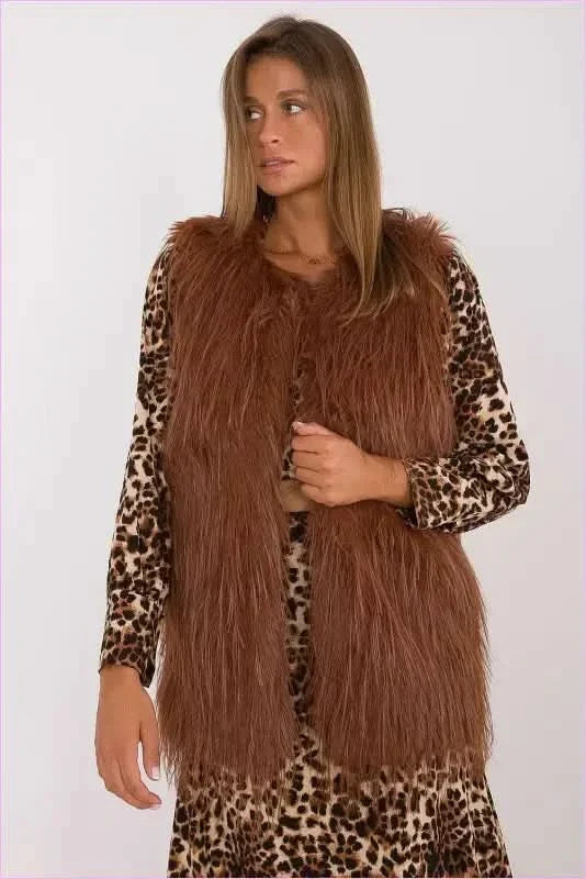 Casual Style Fur Vest Polyester Fashion