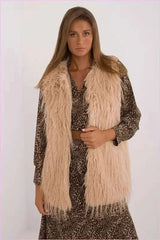 Casual Style Fur Vest Polyester Fashion