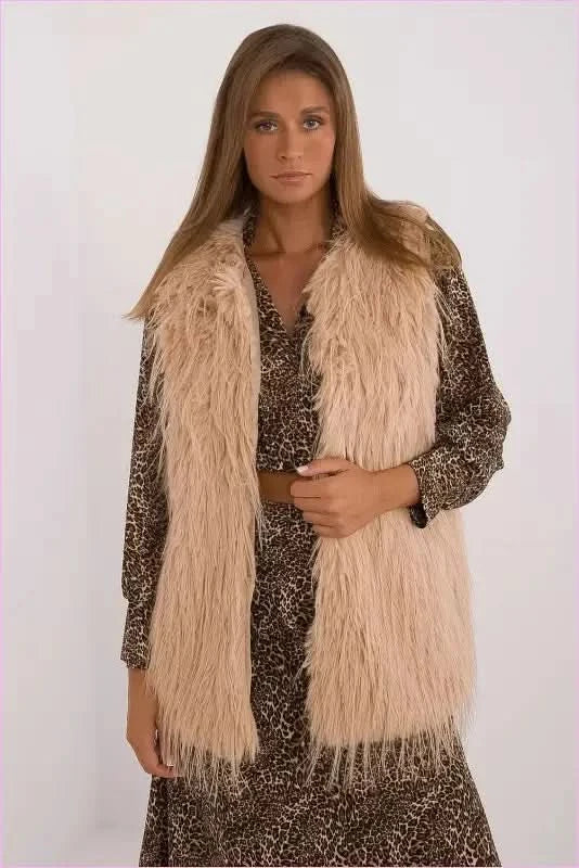 Casual Style Fur Vest Polyester Fashion