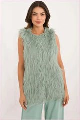 Casual Style Fur Vest Polyester Fashion