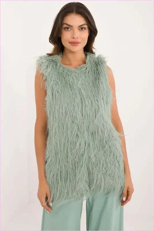 Casual Style Fur Vest Polyester Fashion