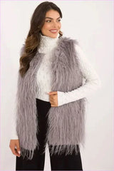 Casual Style Fur Vest Polyester Fashion
