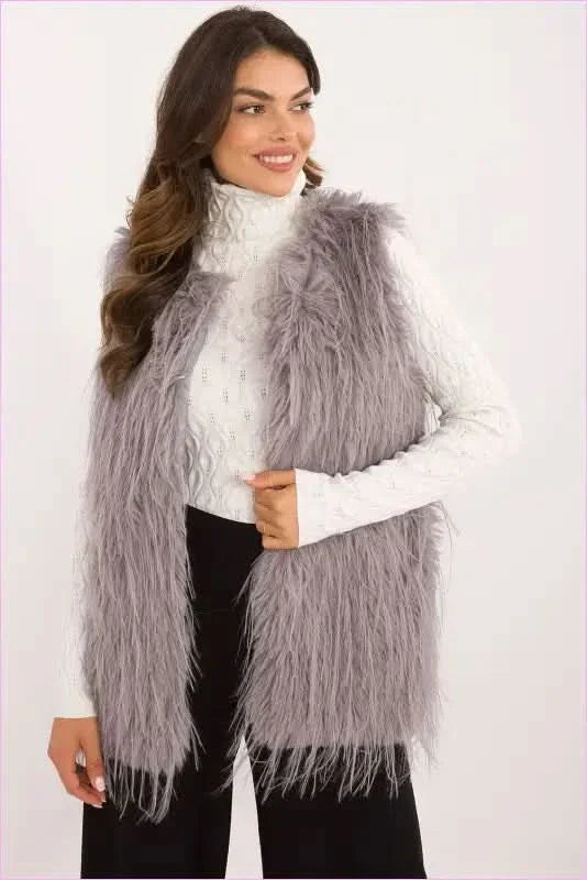 Casual Style Fur Vest Polyester Fashion