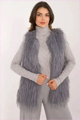 Casual Style Fur Vest Polyester Fashion