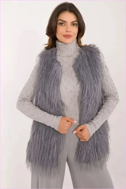 Casual Style Fur Vest Polyester Fashion