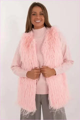 Casual Style Fur Vest Polyester Fashion