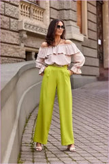 Chain Detail Bell Bottoms Unique Style Fashion