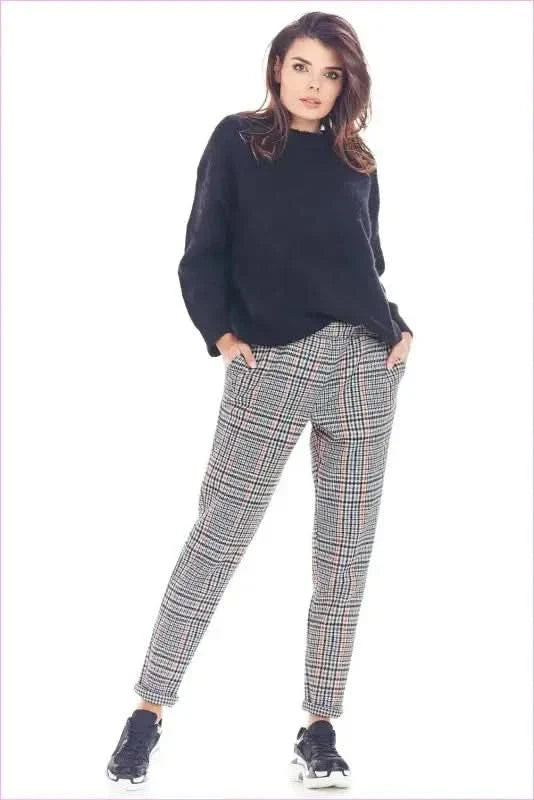 Checked Trousers Unique Fashion Style