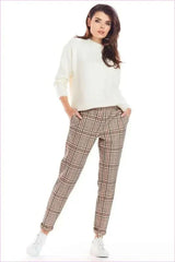 Checked Trousers Unique Fashion Style