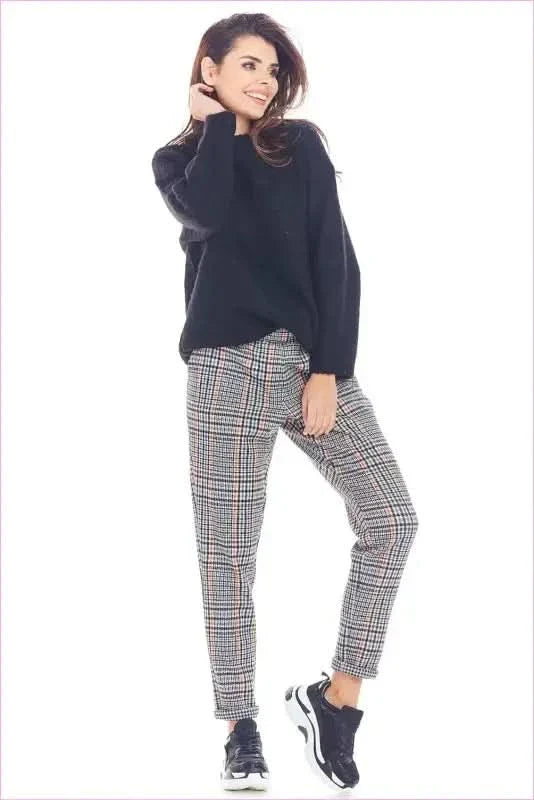 Checked Trousers Unique Fashion Style