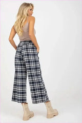 Checkered Pants Women's Fashion Style