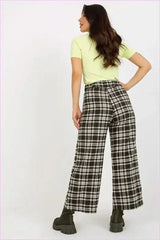Checkered Pants Women's Fashion Style