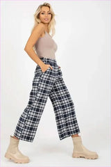Checkered Pants Women's Fashion Style