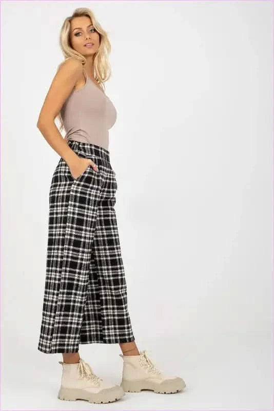 Checkered Pants Women's Fashion Style