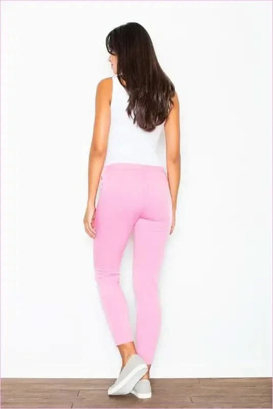 Chic 7/8 Cigarette Pants Unique Style Fashion