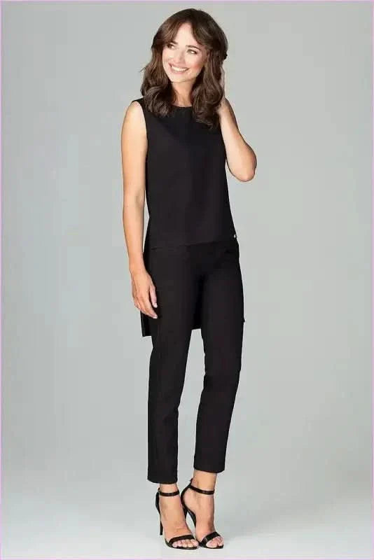 Chic Blouse and Trousers Set Unique Style Fashion