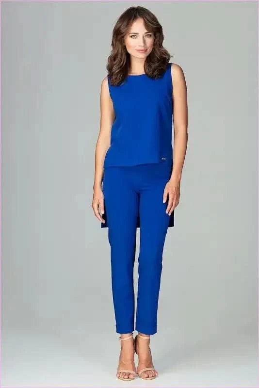 Chic Blouse and Trousers Set Unique Style Fashion