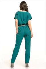 Chic Envelope Neck Jumpsuit Unique Style Fashion