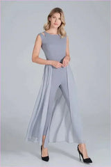 Chiffon Slit Jumpsuit Unique Style Fashion Find