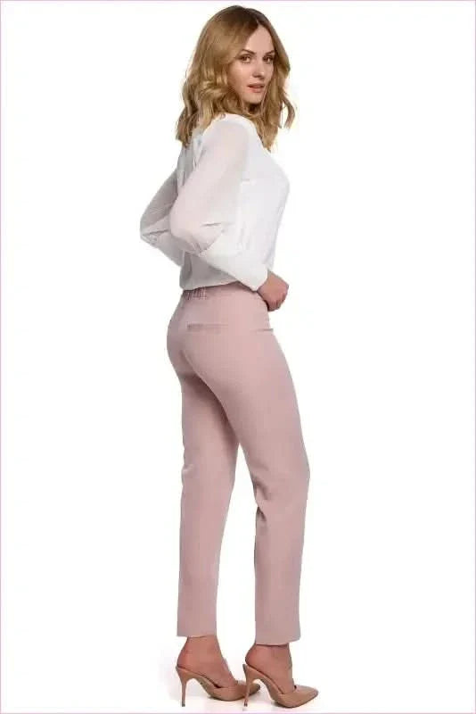 Classic Straight Leg Trousers Fashion Style
