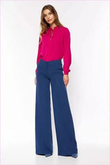 Cobalt Palazzo Pants Unique Spring Fashion Style