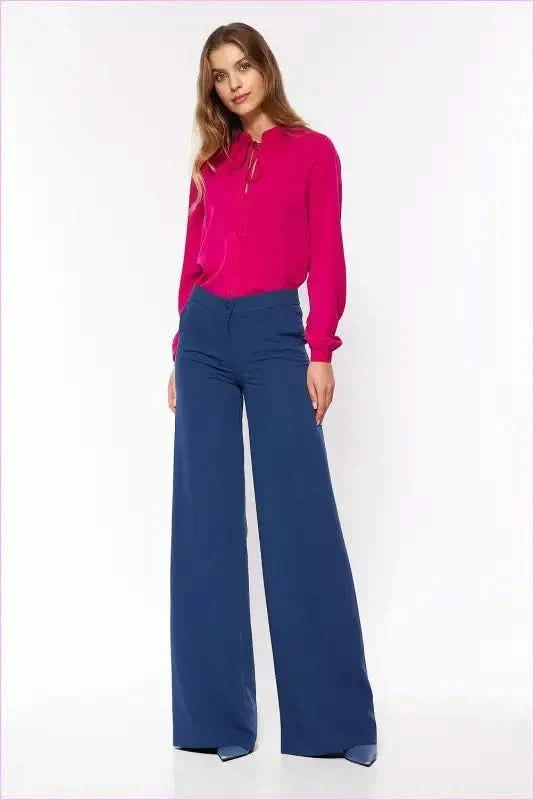 Cobalt Palazzo Pants Unique Spring Fashion Style