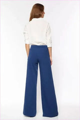 Cobalt Palazzo Pants Unique Spring Fashion Style