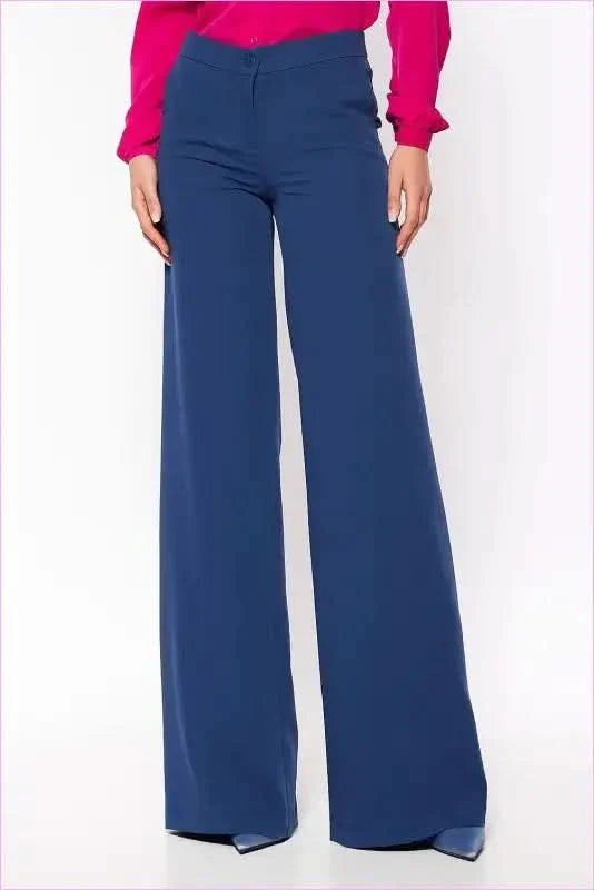 Cobalt Palazzo Pants Unique Spring Fashion Style