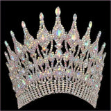 Colorful Gemstone Bridal Wedding Crown Crystal Hair Accessory