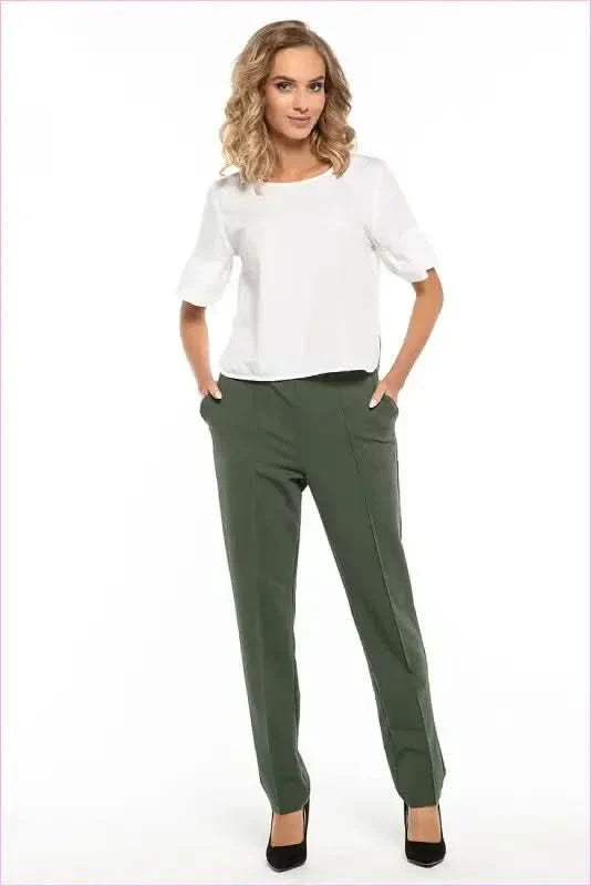 Cotton Knit Trousers Unique Style Fashion